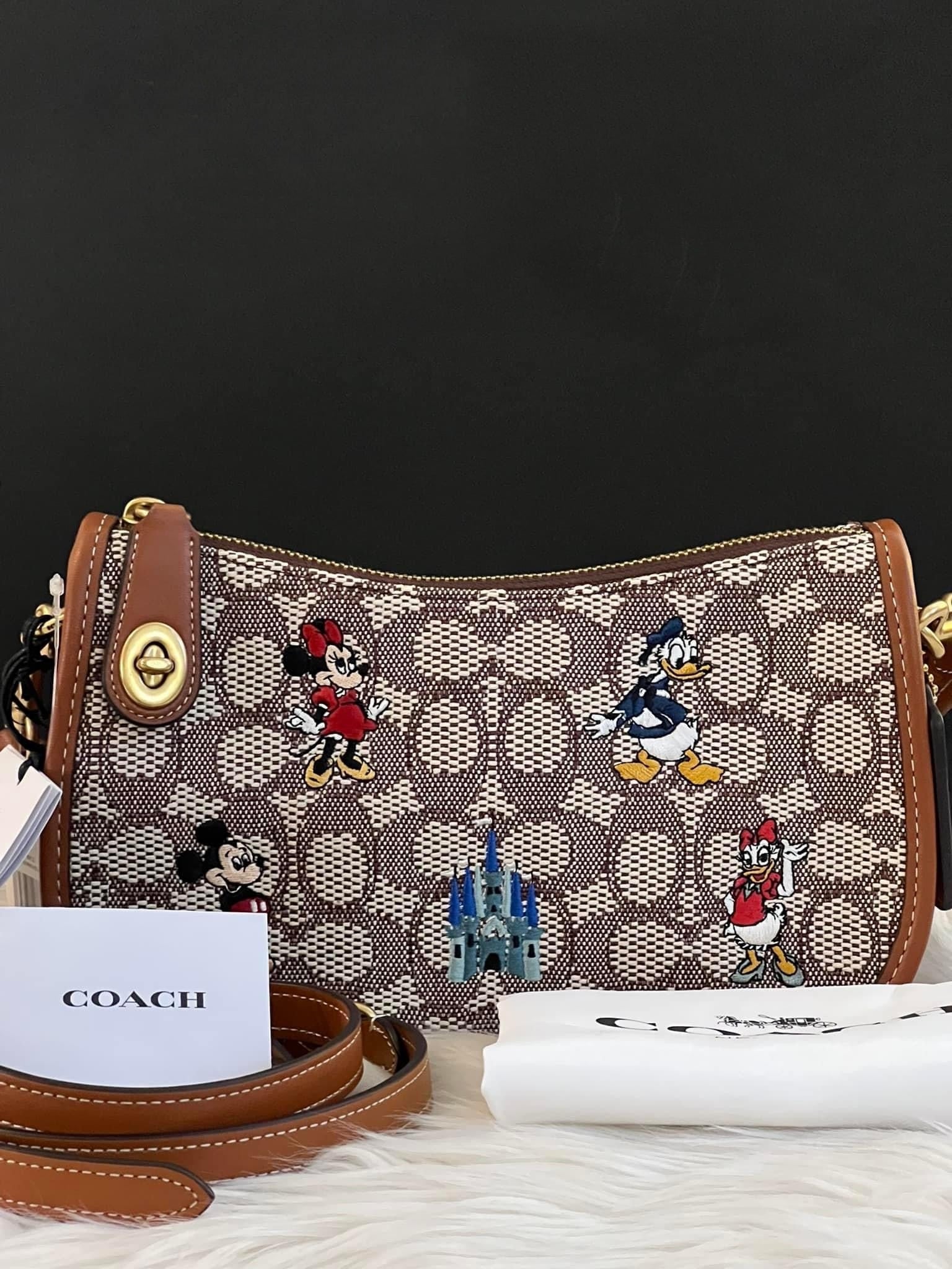 Coach X Disney Swinger Bag in Signature Textile Jacquard with Mickey M – Club  de Mode
