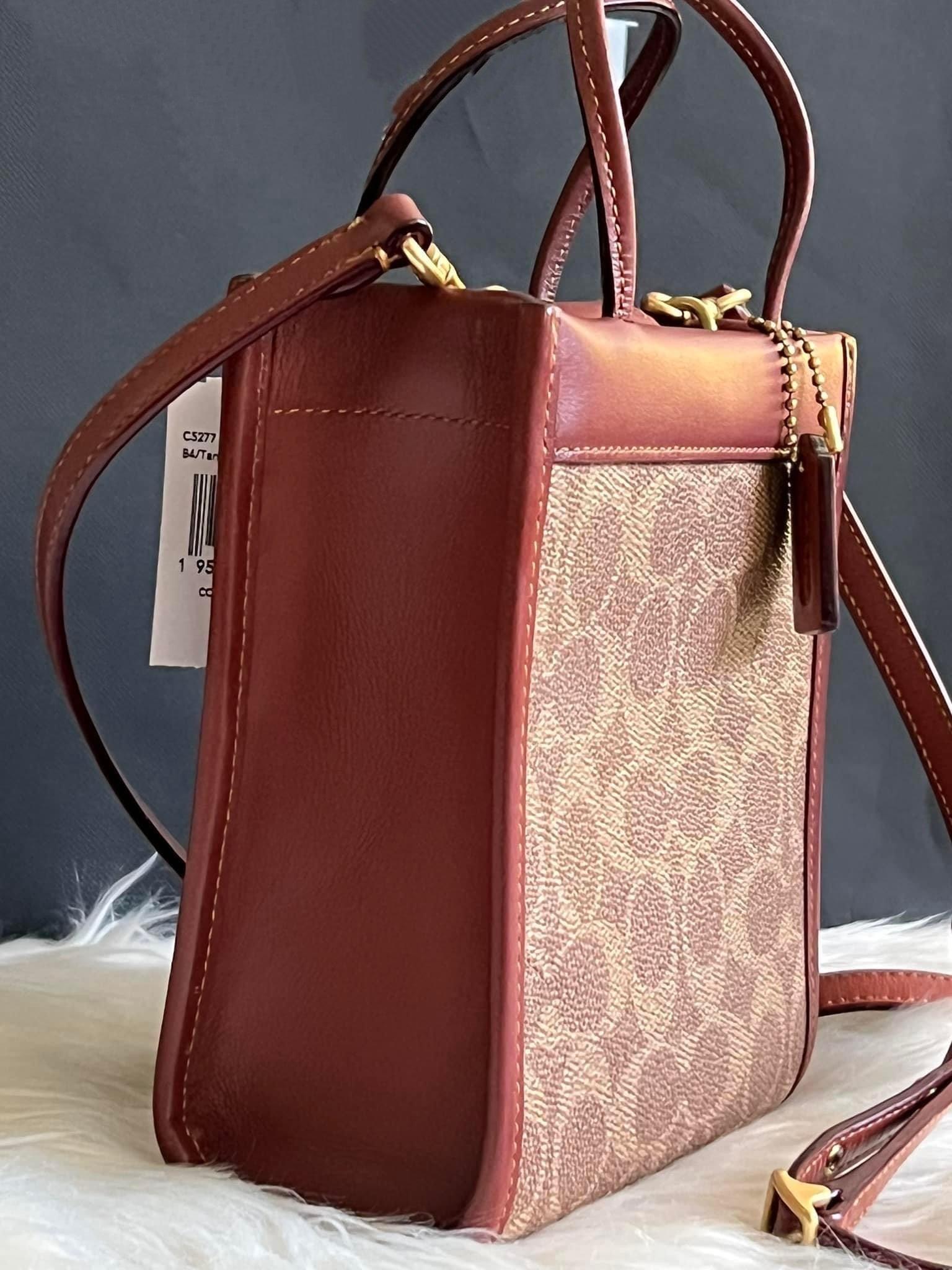 Coach Cashin Mini Tote in Gorgeous Red Red Coach Mini Tote – MIHOLANY main image 2