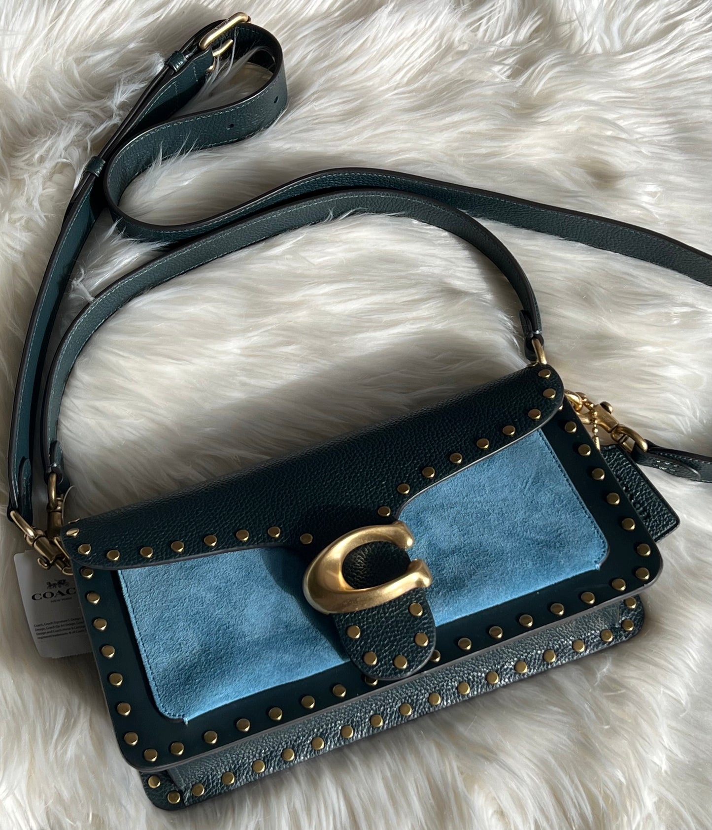 Coach Tabby Shoulder Bag 26 in Colorblock with Rivets