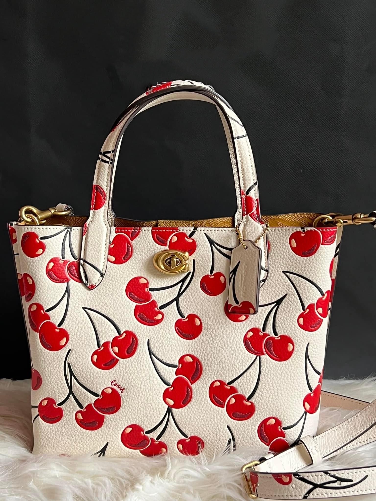 Coach cherry tote sale