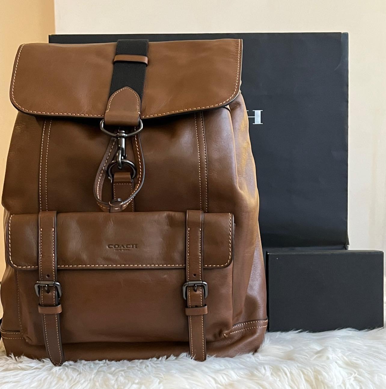 bleecker traveler backpack in leather and suede Coach Bleecker Backpack – Club de Mode