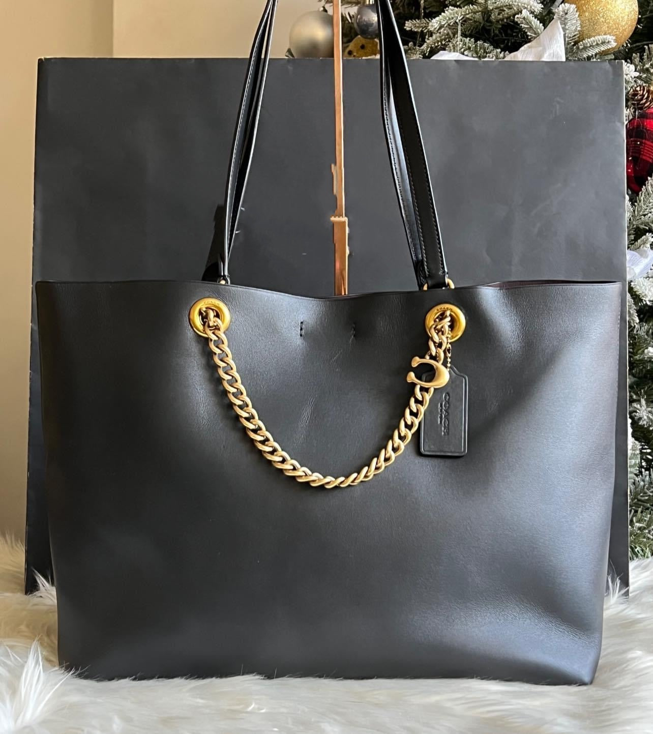 Coach Signature Chain Central Tote