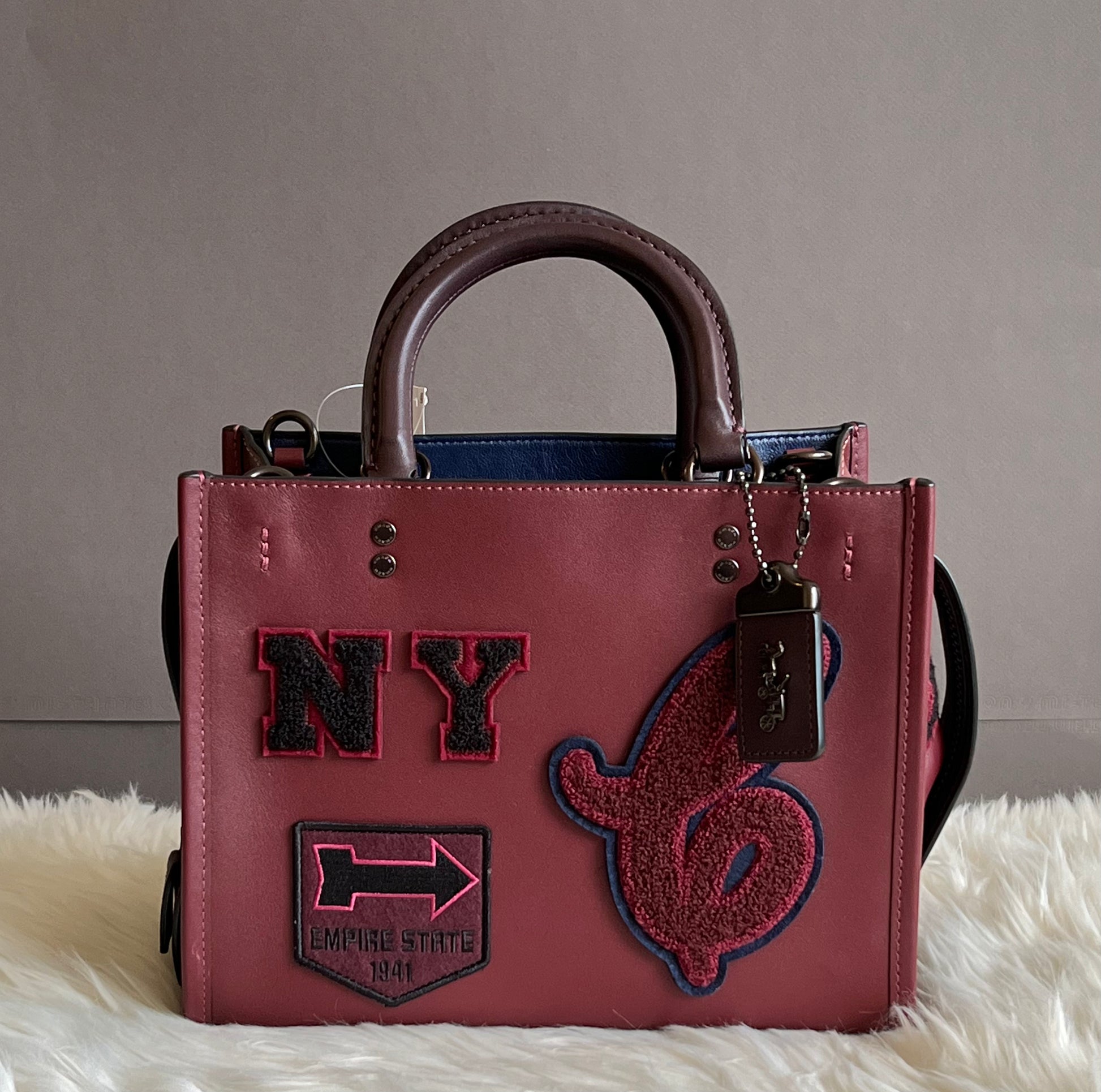 Coach Rogue 25 with Varsity Patches Club de Mode
