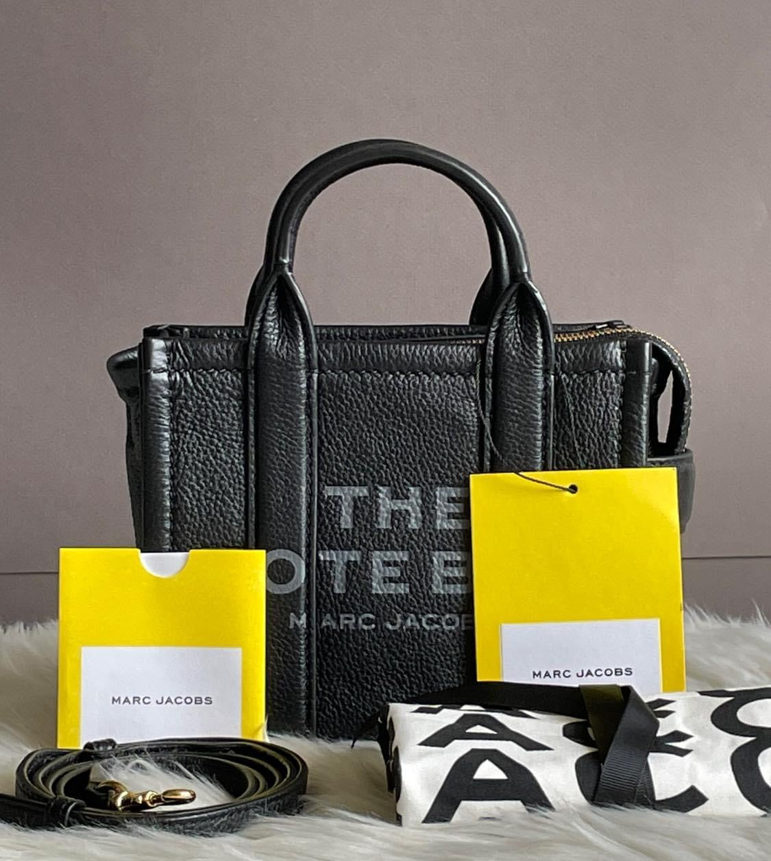 Marc Jacobs The Leather Mini Tote Bag – Club de Mode