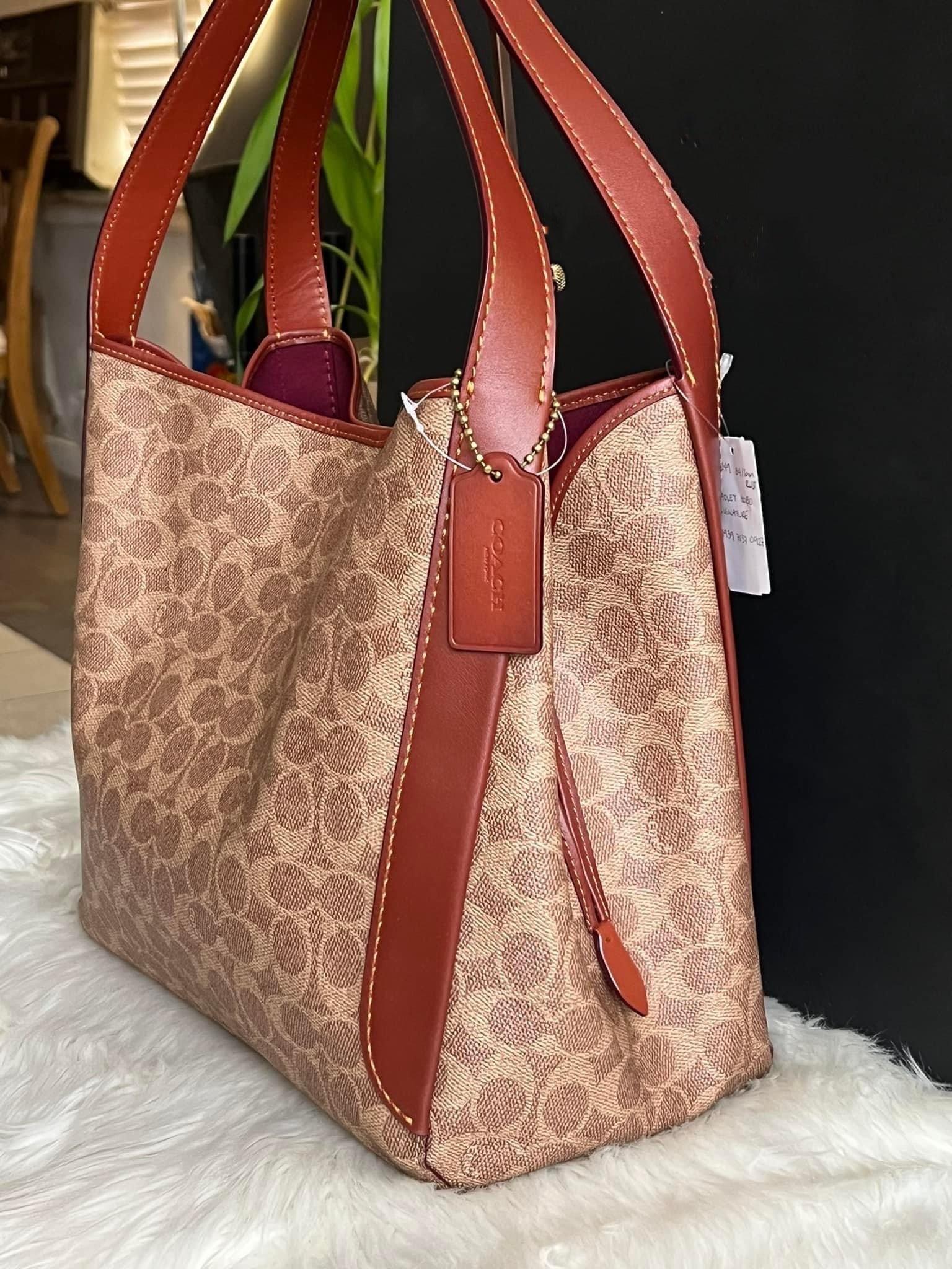 Coach hadley hobo in best sale signature canvas