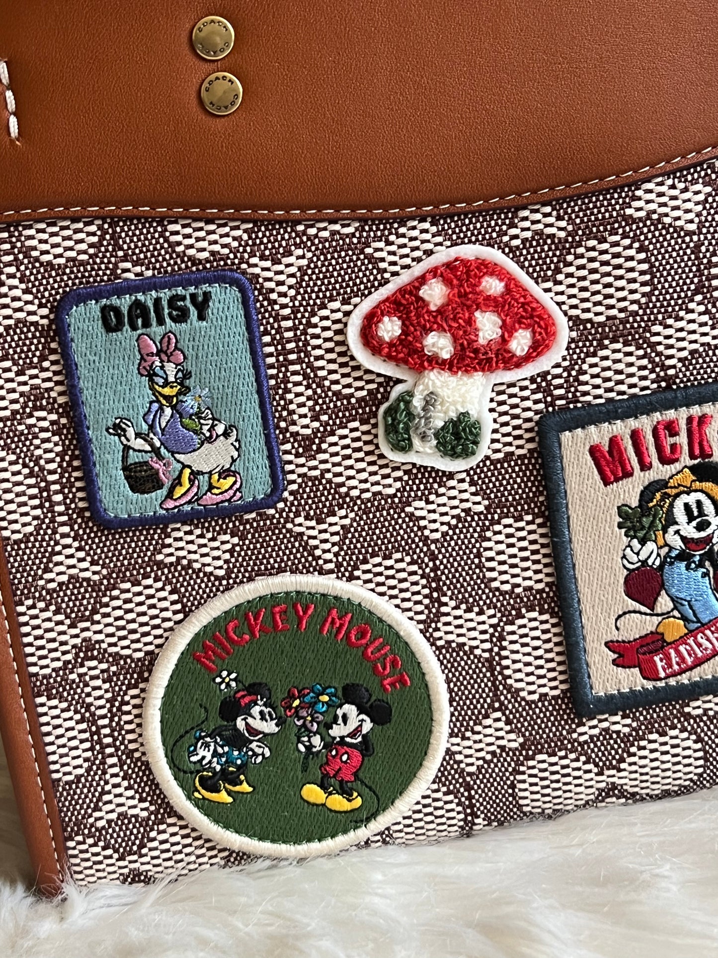 Disney X Coach Rogue 25 in Signature Textile Jacquard with Patches